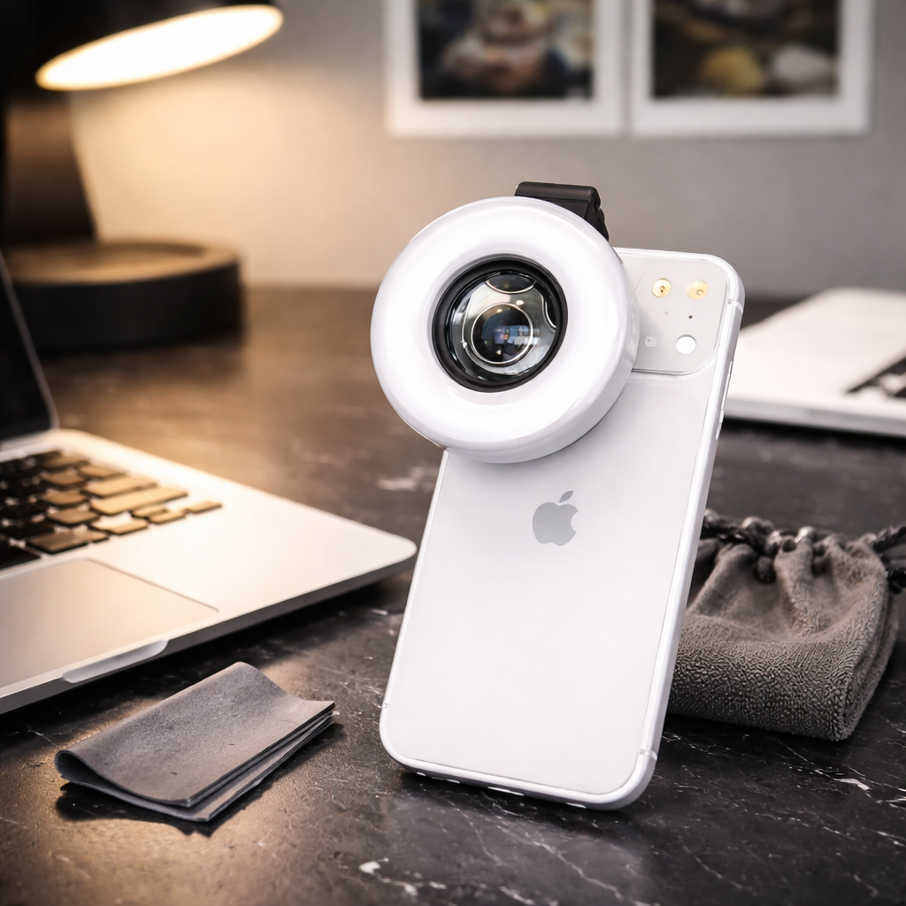 Objectif Macro HD avec Anneau LED – Spécial Lash Artist Vahine Summer shop