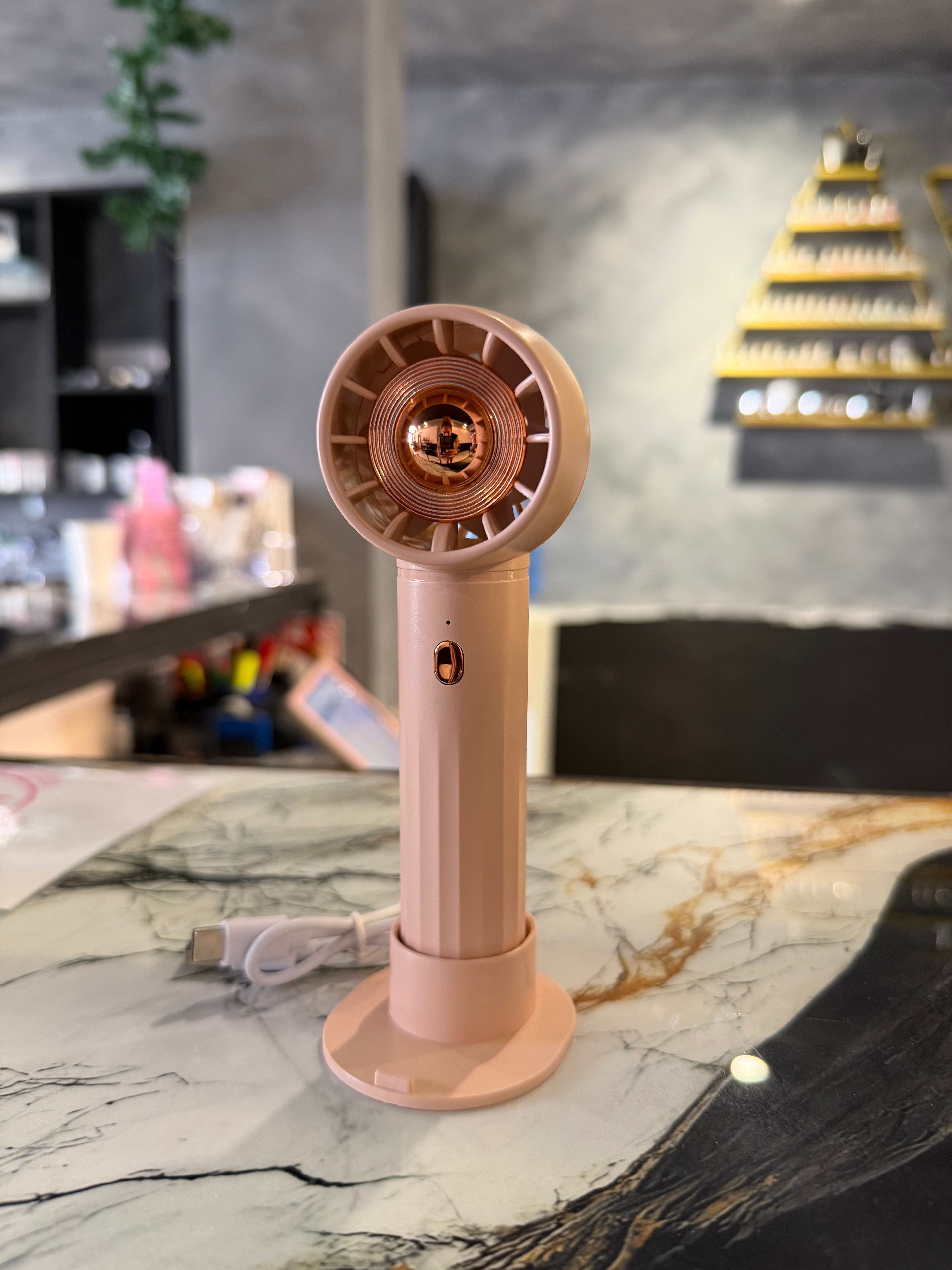 Ventilateur pour cils rechargeable USB-C – Séchage extensions & shampooing cils Vahine Summer shop